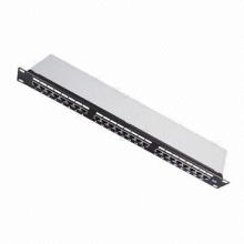 Cat5e FTP 24 Port Patch Panel mit korrosionsbeständigem Stahl